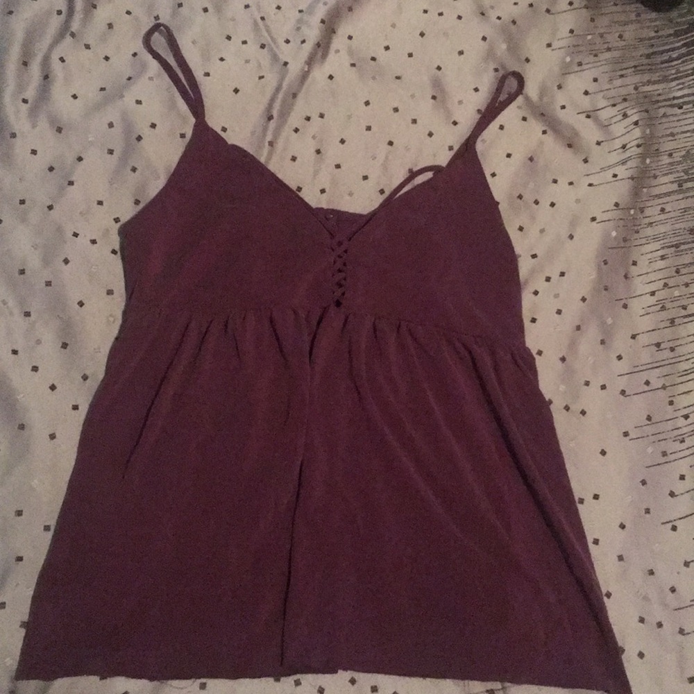 Purple Small strap dressy tank